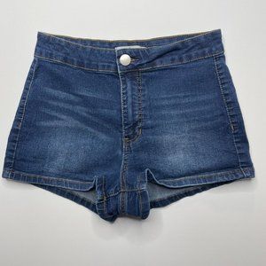 High Waist Denim Jean Short Shorts